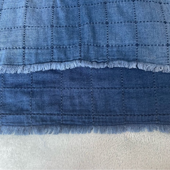 Anthropologie Cloth and Stone frayed chambray denim tunic in Sz small - Picture 10 of 15